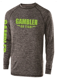 Long Sleeve Performance Black Lime