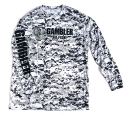 Long Sleeve Solar Performance Shirt Grey Camo