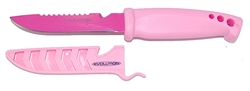 Evolution 4" Bait Knife/Utility Knife Pink