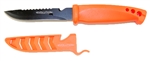 Evolution 4" Bait Knife/Utility Knife Orange Black Blade