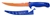 Evolution 6" Filet Knife Blue Handle Orange Blade