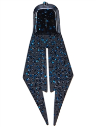 Gambler Chunk Jr Black Blue Glitter