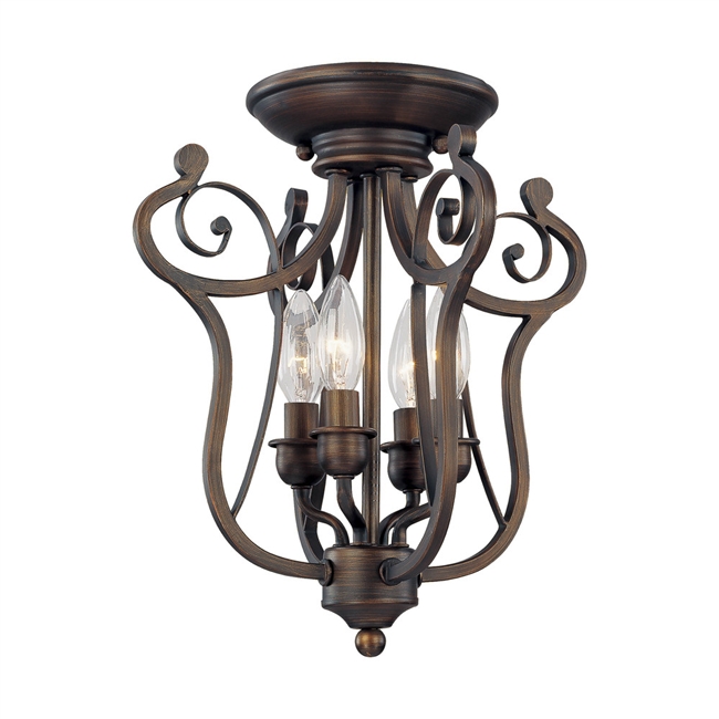 Millennium Chateau 4-Light Semi-Flush Ceiling Light