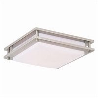 VAXCEL Horizon 1-Light Flush Mount in Mission and Dome Style