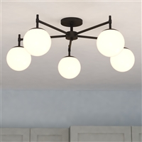 VAXCEL Armitage 32-in 5 Light Semi-Flush Mount