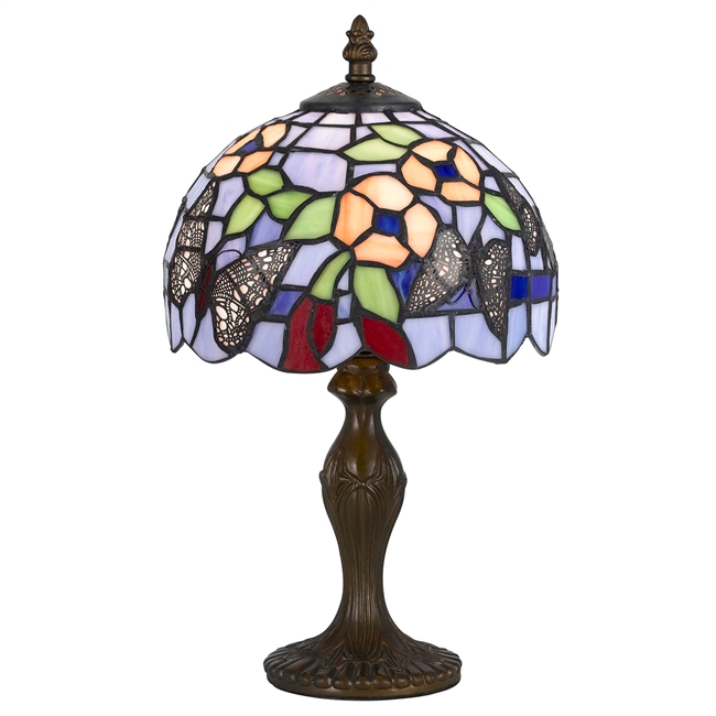 CAL Lighting Tiffany Accent Lamp- Antique Brass