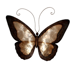 Eangee Home Design Earthtoned Butterfly With Border (m714137)