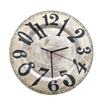 Eangee Home Design Clock Pearl with Black Numbers