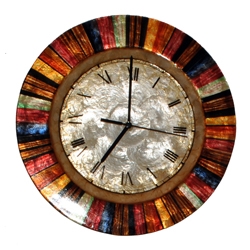 Eangee Home Design Multi Colored Clock