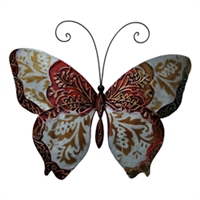 Eangee Home Design Wall Butterfly Pearl And Red (m713119)