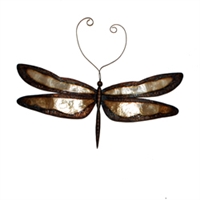 Eangee Home Design Earthtoned Dragonfly With Brown Border (m714138)