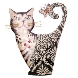 Eangee Home Design Cat White And Black (m615532)