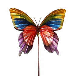 Eangee Home Design Garden Stake Butterfly Rainbow (m610021d)