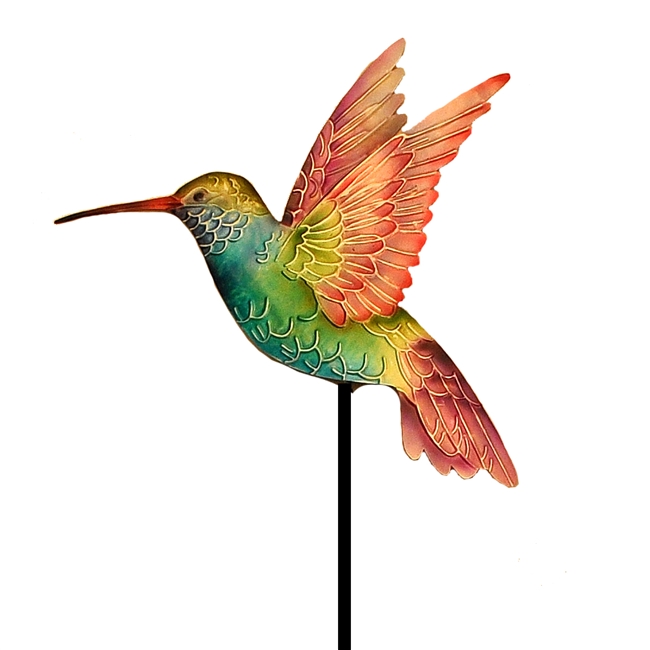 Eangee Home Design Garden Stake Rainbow Hummingbird (m715067)