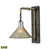 ELK Hand Formed Glass Collection 1-Light LED Sconce in Oil Rubbed Bronze- 10436/1SCN