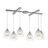 ELK Layers 6-Light LED Pendant in Satin Nickel- 10464/6