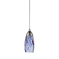 ELK Milan Collection 1-Light LED Pendant in Satin Nickel- 110-1