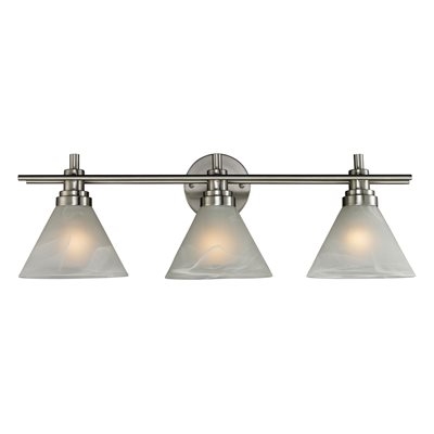 ELK Pemberton Collection 3-Light Bath in Brushed Nickel- 11402/3