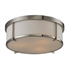 ELK Flush Mount Collection 3-Light Mount in Brushed Nickel- 11465/3