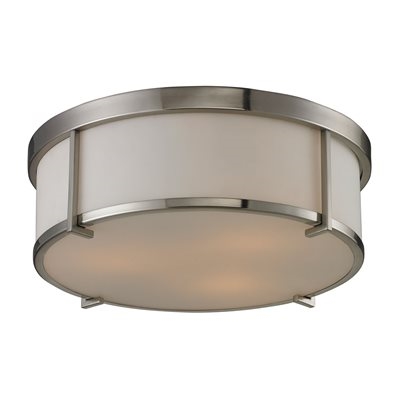 ELK Flush Mount Collection 3-Light Mount in Brushed Nickel- 11465/3