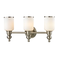 ELK Bristol Collection 3-Light LED Bath in Brushed Nickel- 11582/3