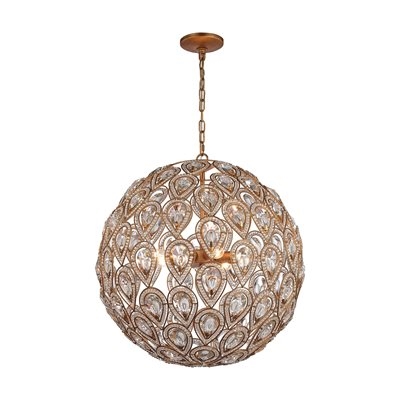 ELK Evolve Collection 8-Light Chandelier in Weathered Zinc- 11936/8