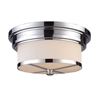 ELK Flush Mount Collection 2-Light Mount in Polished Chrome- 15015/2