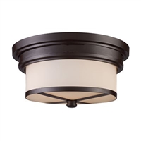 ELK Flush Mount Collection 2-Light Mount in Oiled Bronze- 15025/2