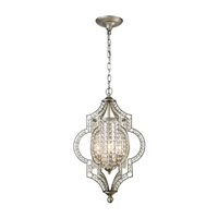 ELK Gabrielle Collection 3-Light Chandelier in Aged Silver- 16270/3