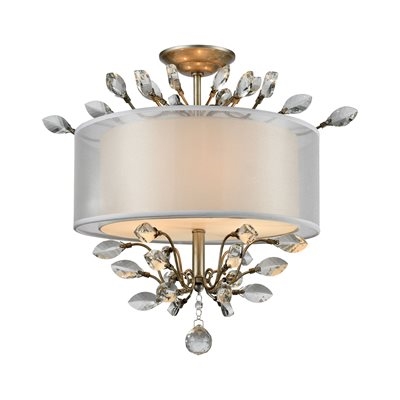 ELK Asbury Collection 3-Light Mount in Aged Silver- 16281/3