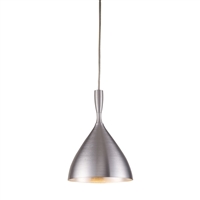 ELK Spun Collection 1-Light Pendant in Aluminum- 17042/1ALM