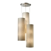 ELK Fabric Cylinder Collection 12-Light Pendant in Satin Nickel- 20160/12R