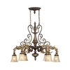 ELK Regency Collection 6-Light Chandelier in Burnt Bronze- 2161/6