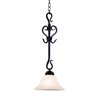 ELK Buckingham Collection 1-Light Pendant in Matte Black- 251-BK