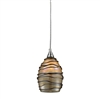 ELK Vines Collection 1-Light Mini Pendant in Satin Nickel- 31142/1