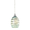 ELK Vines Collection 1-Light Mini Pendant in Satin Nickel- 31348/1MN