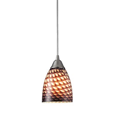 ELK Arco Baleno Collection 1-Light Mini Pendant in Satin Nickel- 416-1