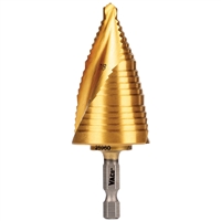 Klein 3-Step Drill Bit, Double-Fluted, 7/8-Inch to 1-3/8-Inch 25960