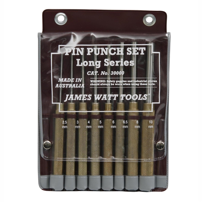 Klein Pin Punches Long 8 Piece Set 4PPLSET8