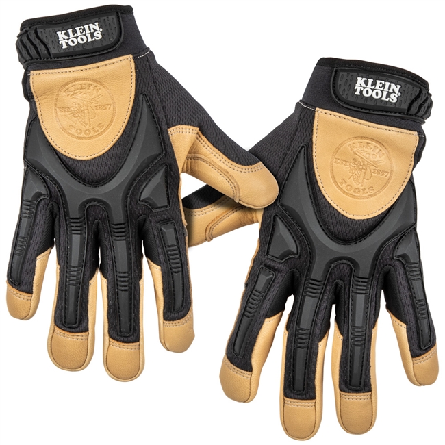 Klein Leather Work Gloves, Large, Pair 60188