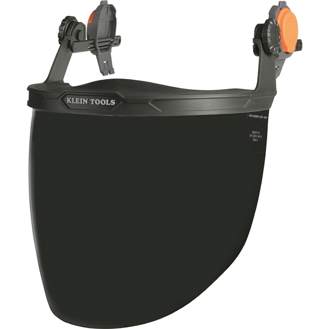 Klein Face Shield, Safety Helmet and Cap-Style Hard Hat, Gray Tint 60473