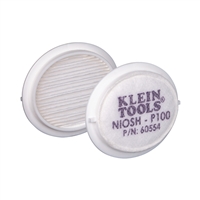 Klein P100 Half-Mask Respirator Replacement Filters, 2-Pack 60554