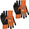 Klein Knit Dipped Gloves, Cut Level A1, Touchscreen, X-Large, 2-Pair 60582