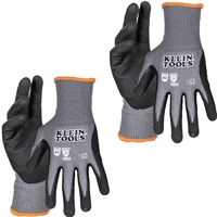 Klein Knit Dipped Gloves, Cut Level A4, Touchscreen, Large, 2-Pair 60589