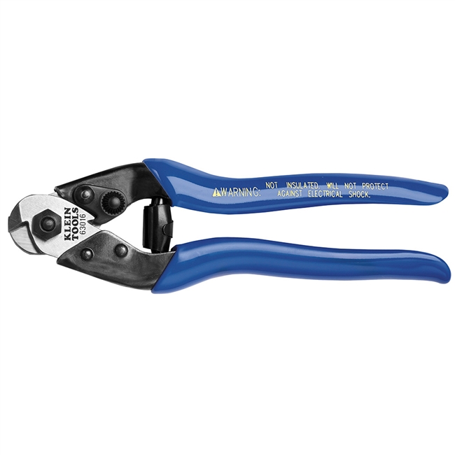 Klein Heavy-Duty Cable Cutter, Blue, 7 1/2-Inches 63016