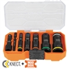 Klein KNECT Flip-10 Heavy Duty Flip Impact Socket Set, SAE, 8-Piece 65618