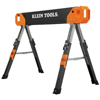 Klein Adjustable-Leg Folding Saw Horse and Jobsite Table, 2-Pack 66188