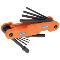 Klein  Pro Folding Hex Key Set, 10-Key, Metric Sizes 70550M