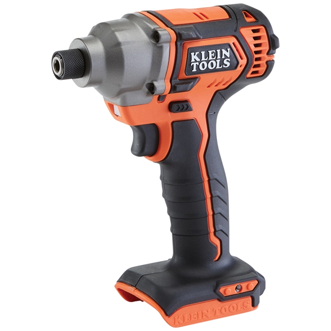 Klein Battery-Operated Compact Impact Driver, 1/4-Inch Hex Drive, Tool Only BAT20CD