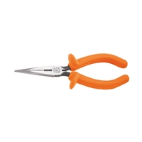 Klein  Pliers, Long Nose Side-Cutters, Insulated, 7-Inch D203-7-INS